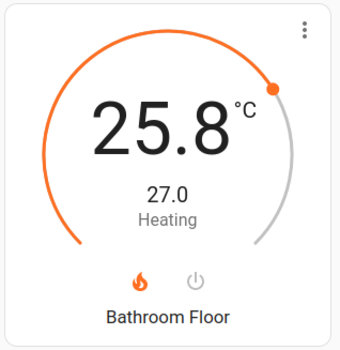 Shelly web UI showing a "Voltmeter" configured in the "Add-on" section, reading a voltage of 4.89 V.